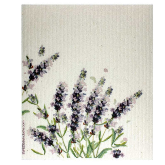 Swedish Dishcloth Lavender Flowers